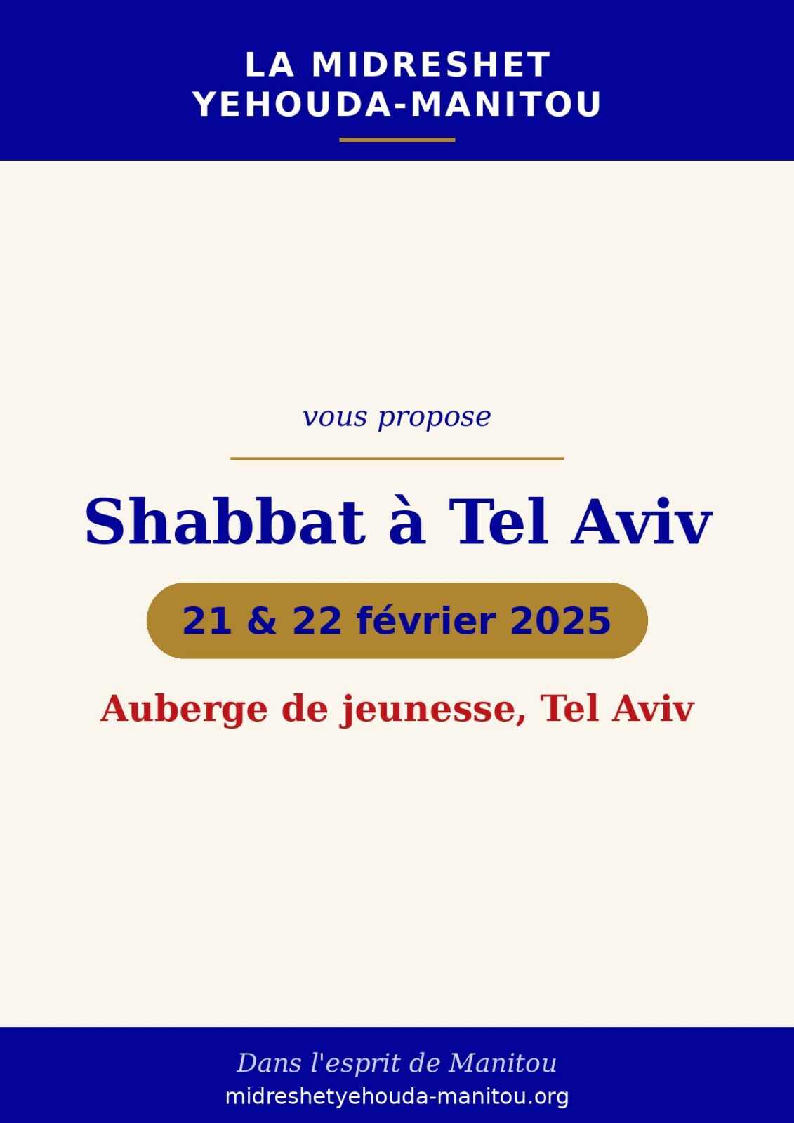 Shabbat à Tel Aviv